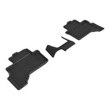 All-Weather Custom-Fit Floor Mats for Lexus / Toyota Gx / Land Cruiser 5-Seat 2024-2024 with Non-Slip Backing - Black - 2nd Row