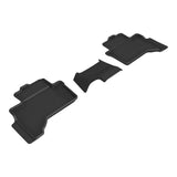 All-Weather Custom-Fit Floor Mats for Lexus Gx 6-Seat 2024-2024 with Non-Slip Backing - Black - 2nd Row