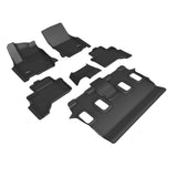 All-Weather Custom-Fit Floor Mats for Lexus Gx 2024-2025 with Non-Slip Backing - Black - 1st Row 2nd Row 3rd Row