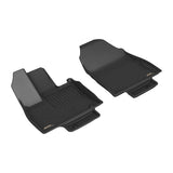 All-Weather Custom-Fit Floor Mats for Lexus Tx 2024-2025 with Non-Slip Backing - Black - 1st Row