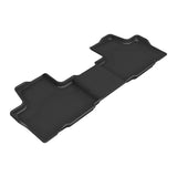 All-Weather Custom-Fit Floor Mats for Lexus Tx 2024-2025 with Non-Slip Backing - Black - 2nd Row