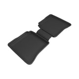 All-Weather Custom-Fit Floor Mats for Mercedes-Benz S-Class (W221) 2007-2013 with Non-Slip Backing - Black - 2nd Row