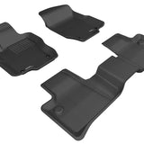 All-Weather Custom-Fit Floor Mats for Mercedes-Benz Ml-Class (W164) 2006-2011 with Non-Slip Backing - Black - 1st Row 2nd Row