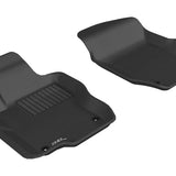All-Weather Custom-Fit Floor Mats for Mercedes-Benz Ml-Class(W164)/Gl-Class(X164) 2006-2011 with Non-Slip Backing - Black - 1st Row