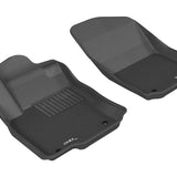 All-Weather Custom-Fit Floor Mats for Mercedes-Benz Gl-Class, Ml-Class 2012-2016 with Non-Slip Backing - Black - 1st Row