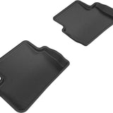 All-Weather Custom-Fit Floor Mats for Mercedes-Benz Gla-Class/ Cla-Class 2014-2020 with Non-Slip Backing - Black - 2nd Row
