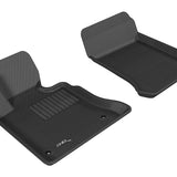 All-Weather Custom-Fit Floor Mats for Mercedes-Benz Glk-Class 2009-2012 with Non-Slip Backing - Black - 1st Row