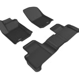 All-Weather Custom-Fit Floor Mats for Mercedes-Benz Gle Coupe / Gle Suv 2016-2019 with Non-Slip Backing - Black - 1st Row 2nd Row