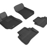 All-Weather Custom-Fit Floor Mats for Mercedes-Benz Cls-Class (W218) 2011-2013 with Non-Slip Backing - Black - 1st Row 2nd Row