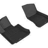 All-Weather Custom-Fit Floor Mats for Mercedes-Benz Glc-Class (X205) 2016-2022 with Non-Slip Backing - Black - 1st Row