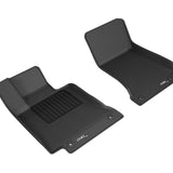 All-Weather Custom-Fit Floor Mats for Mercedes Benz C-Class Sedan / Coupe (W205/ C205) 2015-2025 with Non-Slip Backing - Black - 1st Row