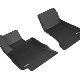 All-Weather Custom-Fit Floor Mats for Mercedes-Benz E-Class Coupe (C238) 2018-2023 with Non-Slip Backing - Black - 1st Row