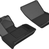 All-Weather Custom-Fit Floor Mats for Mercedes-Benz G-Class 2019-2025 with Non-Slip Backing - Black - 1st Row
