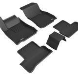 All-Weather Custom-Fit Floor Mats for Mercedes Benz A-Class / Cla-Class 2019-2025 with Non-Slip Backing - Black - 1st Row 2nd Row