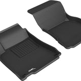 All-Weather Custom-Fit Floor Mats for Mercedes Benz A-Class / Cla / Gla / Glb 2019-2025 with Non-Slip Backing - Black - 1st Row