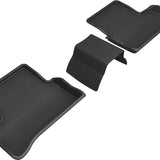 All-Weather Custom-Fit Floor Mats for Mercedes Benz A-Class / Cla-Class 2019-2025 with Non-Slip Backing - Black - 2nd Row
