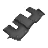 All-Weather Custom-Fit Floor Mats for Mercedes-Benz Gls-Class 2021-2025 with Non-Slip Backing - Black - 3rd Row