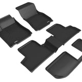 All-Weather Custom-Fit Floor Mats for Mercedes-Benz Glb-Class 2020-2025 with Non-Slip Backing - Black - 1st Row 2nd Row 3rd Row
