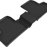 All-Weather Custom-Fit Floor Mats for Mercedes-Benz Glb-Class 2020-2025 with Non-Slip Backing - Black - 2nd Row