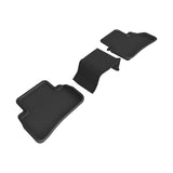 All-Weather Custom-Fit Floor Mats for Mercedes-Benz C-Class 2022-2025 with Non-Slip Backing - Black - 2nd Row