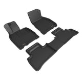 All-Weather Custom-Fit Floor Mats for Mercedes-Benz Eqe Sedan (V295) 2023-2025 with Non-Slip Backing - Black - 1st Row 2nd Row