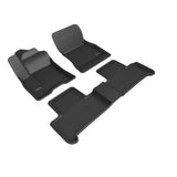 All-Weather Custom-Fit Floor Mats for Mercedes-Benz Eqb 2022-2024 with Non-Slip Backing - Black - 1st Row 2nd Row