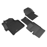 All-Weather Custom-Fit Floor Mats for Mercedes-Benz Sprinter Cargo Van 2019-2025 with Non-Slip Backing - Black - 1st Row Set