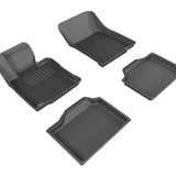 All-Weather Custom-Fit Floor Mats for Mini Countryman 2014-2016 with Non-Slip Backing - Black - 1st Row 2nd Row