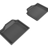 All-Weather Custom-Fit Floor Mats for Mini Countryman 2014-2016 with Non-Slip Backing - Black - 2nd Row