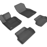 All-Weather Custom-Fit Floor Mats for Mini Cooper 2014-2024 with Non-Slip Backing - Black - 1st Row 2nd Row