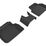 All-Weather Custom-Fit Floor Mats for Mini Clubman 2016-2024 with Non-Slip Backing - Black - 2nd Row
