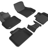 All-Weather Custom-Fit Floor Mats for Mini Countryman 2017-2024 with Non-Slip Backing - Black - 1st Row 2nd Row