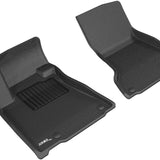 All-Weather Custom-Fit Floor Mats for Maserati Levante 2017-2018 with Non-Slip Backing - Black - 1st Row