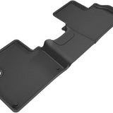 All-Weather Custom-Fit Floor Mats for Maserati Levante 2017-2024 with Non-Slip Backing - Black - 2nd Row