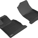 All-Weather Custom-Fit Floor Mats for Maserati Granturismo Sport 2008-2019 with Non-Slip Backing - Black - 1st Row