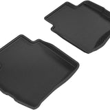 All-Weather Custom-Fit Floor Mats for Maserati Granturismo Sport 2008-2019 with Non-Slip Backing - Black - 2nd Row