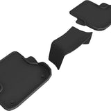 All-Weather Custom-Fit Floor Mats for Maserati Ghibli 2013-2018 with Non-Slip Backing - Black - 2nd Row