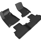 All-Weather Custom-Fit Floor Mats for Maserati Levante 2019-2024 with Non-Slip Backing - Black  - 1st Row 2nd Row
