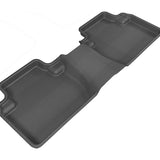 All-Weather Custom-Fit Floor Mats for Mitsubishi Outlander 2007-2020 with Non-Slip Backing - Black - 2nd Row