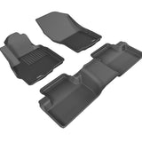 All-Weather Custom-Fit Floor Mats for Mitsubishi Outlander Sport 2011-2024 with Non-Slip Backing - Black - 1st Row 2nd Row