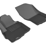 All-Weather Custom-Fit Floor Mats for Mitsubishi Outlander Sport 2011-2024 with Non-Slip Backing - Black - 1st Row