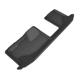 All-Weather Custom-Fit Floor Mats for Mitsubishi Outlander 2022-2024 with Non-Slip Backing - Black - 3rd Row
