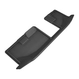 All-Weather Custom-Fit Floor Mats for Mitsubishi Outlander Phev 2022-2025 with Non-Slip Backing - Black - 3rd Row