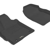 All-Weather Custom-Fit Floor Mats for Mazda Cx-7 2007-2012 with Non-Slip Backing - Black - 1st Row