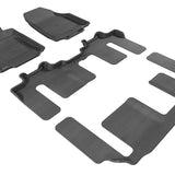 All-Weather Custom-Fit Floor Mats for Mazda Cx-9 2007-2015 with Non-Slip Backing - Black - 1st Row 2nd Row 3rd Row