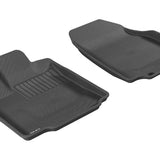 All-Weather Custom-Fit Floor Mats for Mazda Cx-9 2007-2015 with Non-Slip Backing - Black - 1st Row