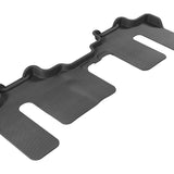 All-Weather Custom-Fit Floor Mats for Mazda Cx-9 2007-2015 with Non-Slip Backing - Black - 2nd Row