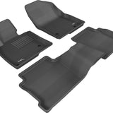 All-Weather Custom-Fit Floor Mats for Mazda Mazda6 2014-2021 with Non-Slip Backing - Black - 1st Row 2nd Row