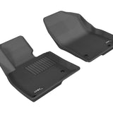 All-Weather Custom-Fit Floor Mats for Mazda Mazda3 / Mazda6 2014-2021 with Non-Slip Backing - Black - 1st Row