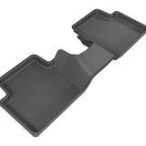 All-Weather Custom-Fit Floor Mats for Toyota/ Scion Yaris/ Yaris Ia/ Ia 2016-2020 with Non-Slip Backing - Black - 2nd Row